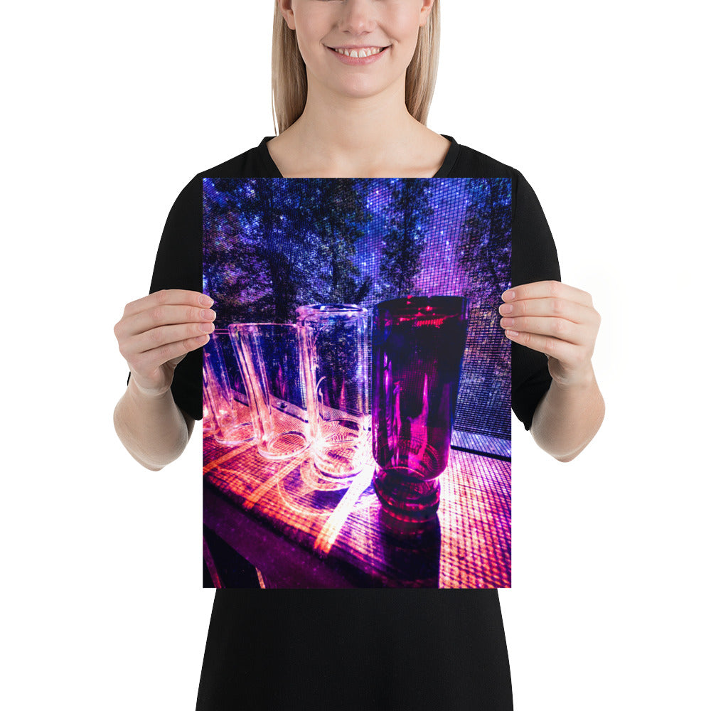 "Night Aura" - Slide Guitar Poster